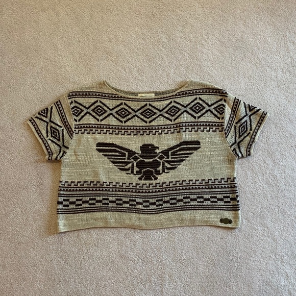 Ralph Lauren Tan Crop Sweater (M) - Picture 1 of 4